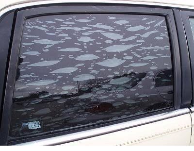 Remove VERY old window tint without damaging defroster 